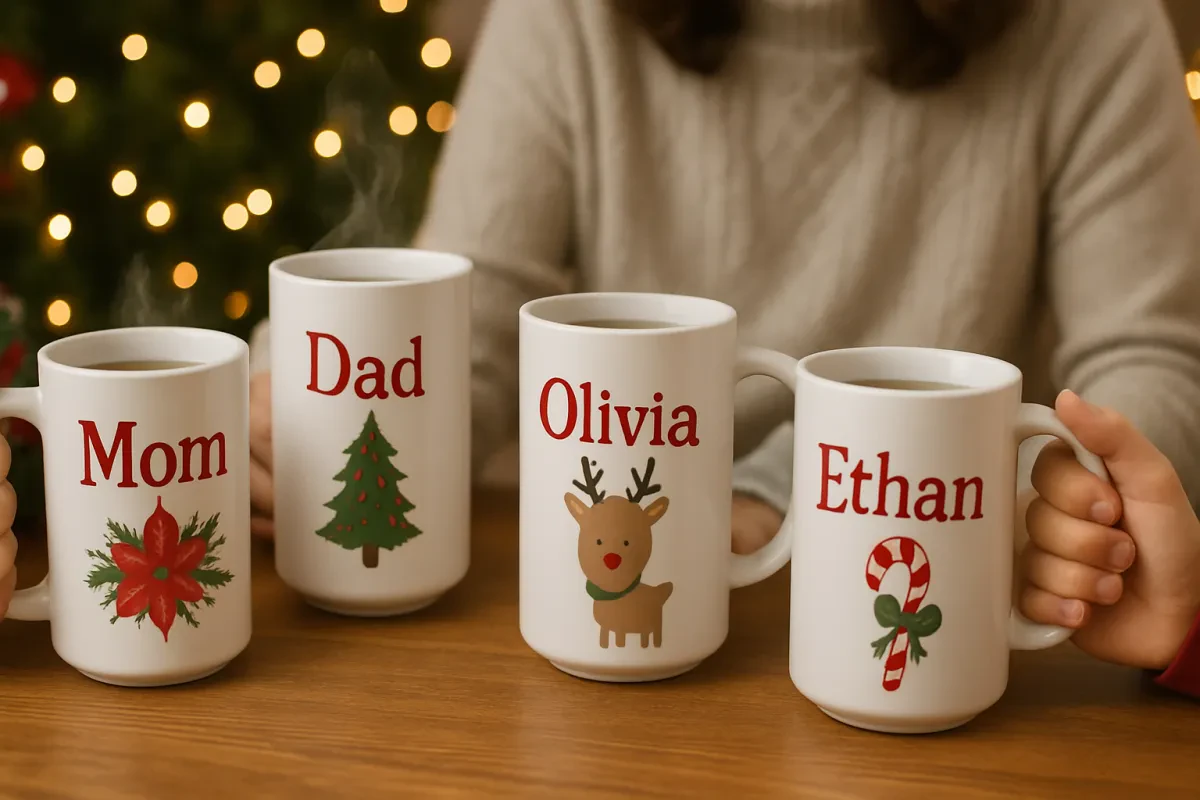 Personalized Christmas Coffee Mugs For Family Fun
