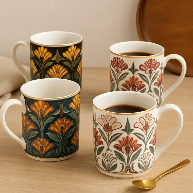 Stylish and vibrant mugs that brighten your coffee break