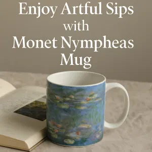 Sip your coffee in style with this beautiful Monet-inspired mug