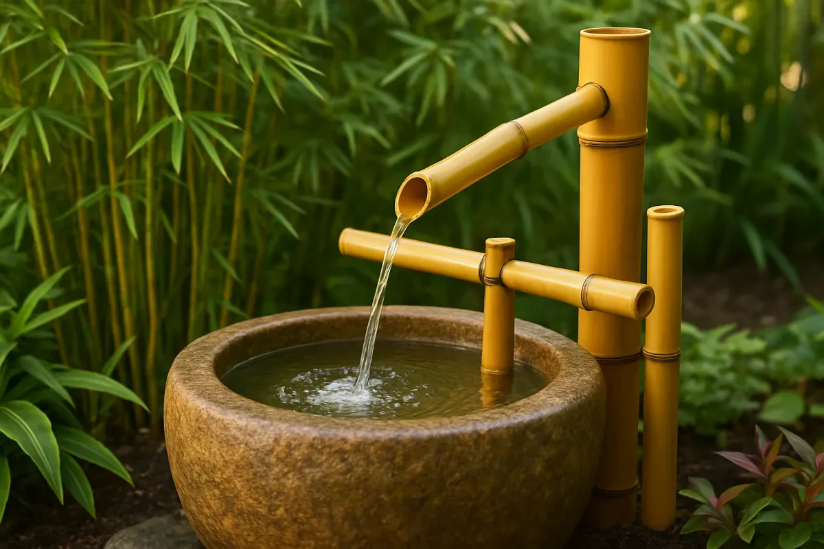 Bamboo Garden Fountain Kit for Your Outdoor Oasis