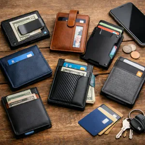 Discover stylish and secure wallets that fit perfectly in your front pocket