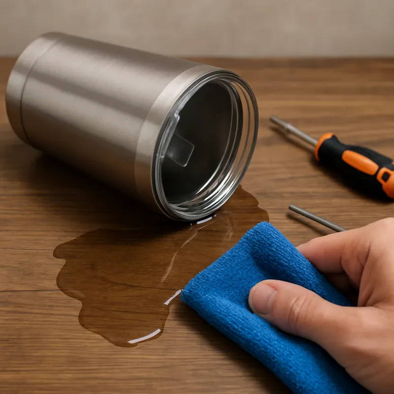 Quick fixes to keep your tumbler dry and functional