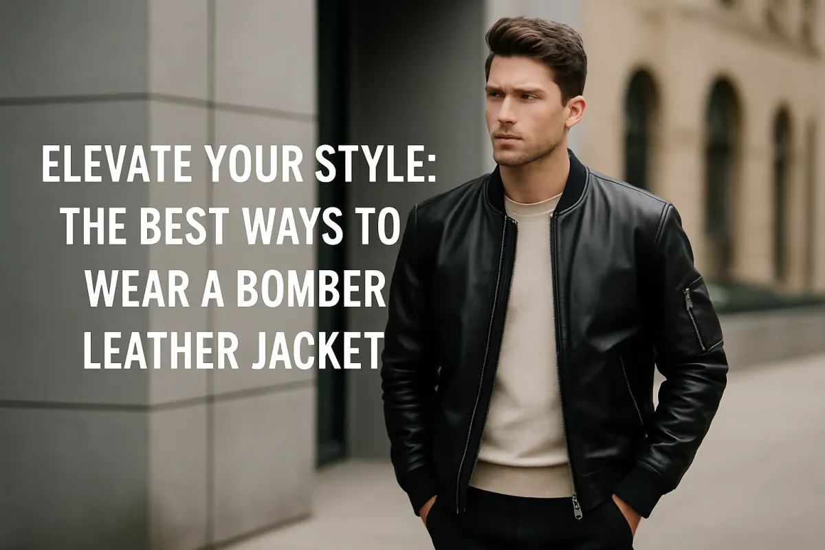 Elevate Your Style: The Best Ways to Wear a Bomber Leather Jacket