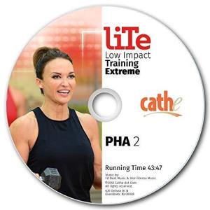Our detailed review of Cathe Friedrich LITE PHA 2: low-impact total-body DVD workout with 18 premixes, bonus abs & biceps routines. Pros, cons, who it's for.
