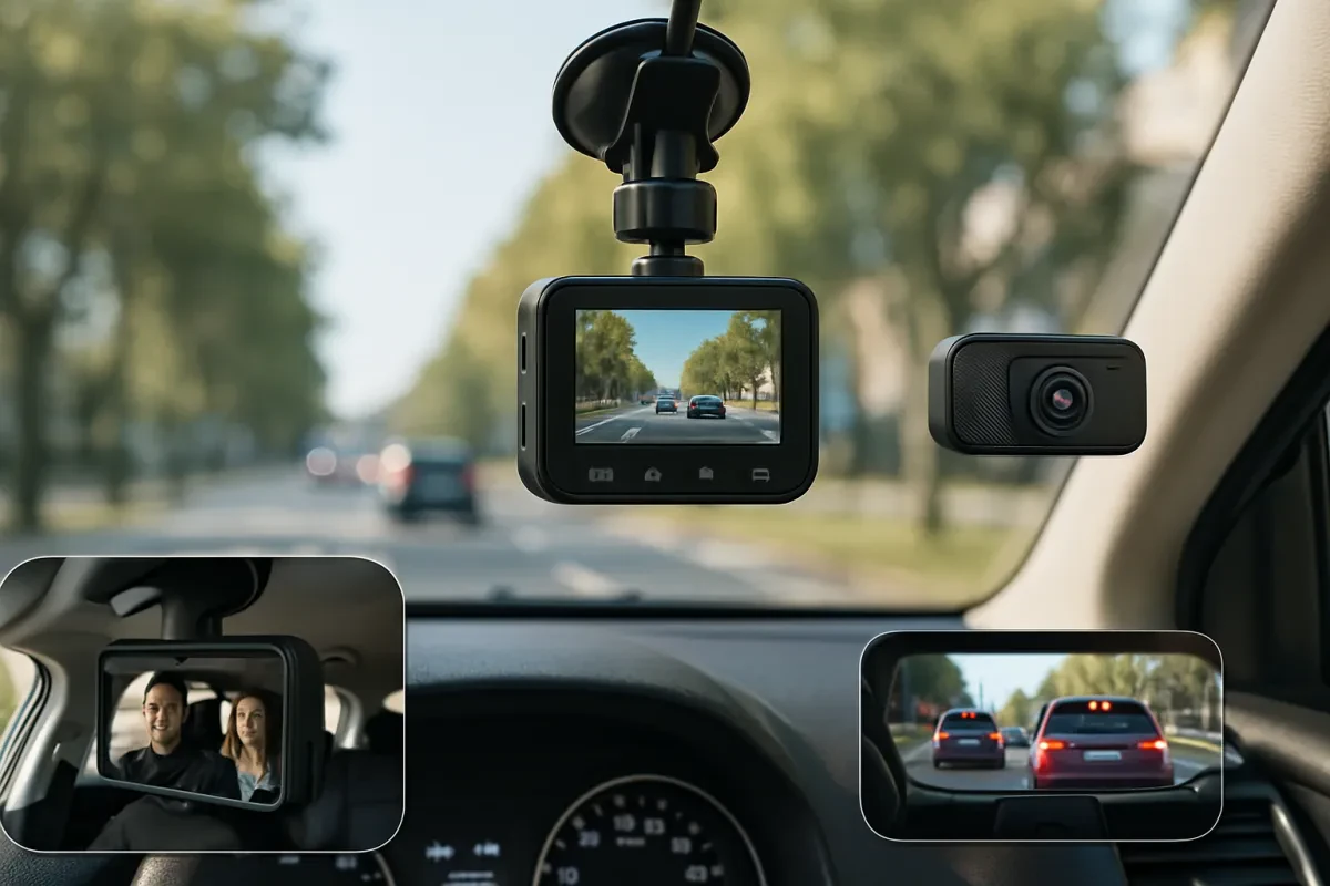 Capture Every Angle with Triple Channel Dash Cam