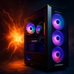 Experience top-notch gaming performance and stunning visuals with the CyberPowerPC Luxe Gaming PC