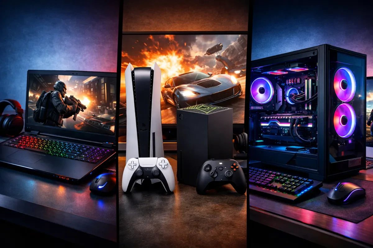 Choosing Between Gaming Laptops Consoles or Desktops