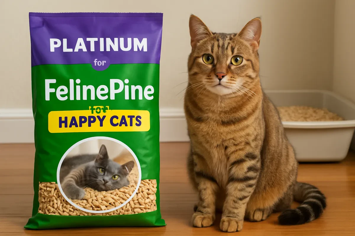 Feline Pine Platinum Cat Litter for Happy Cats