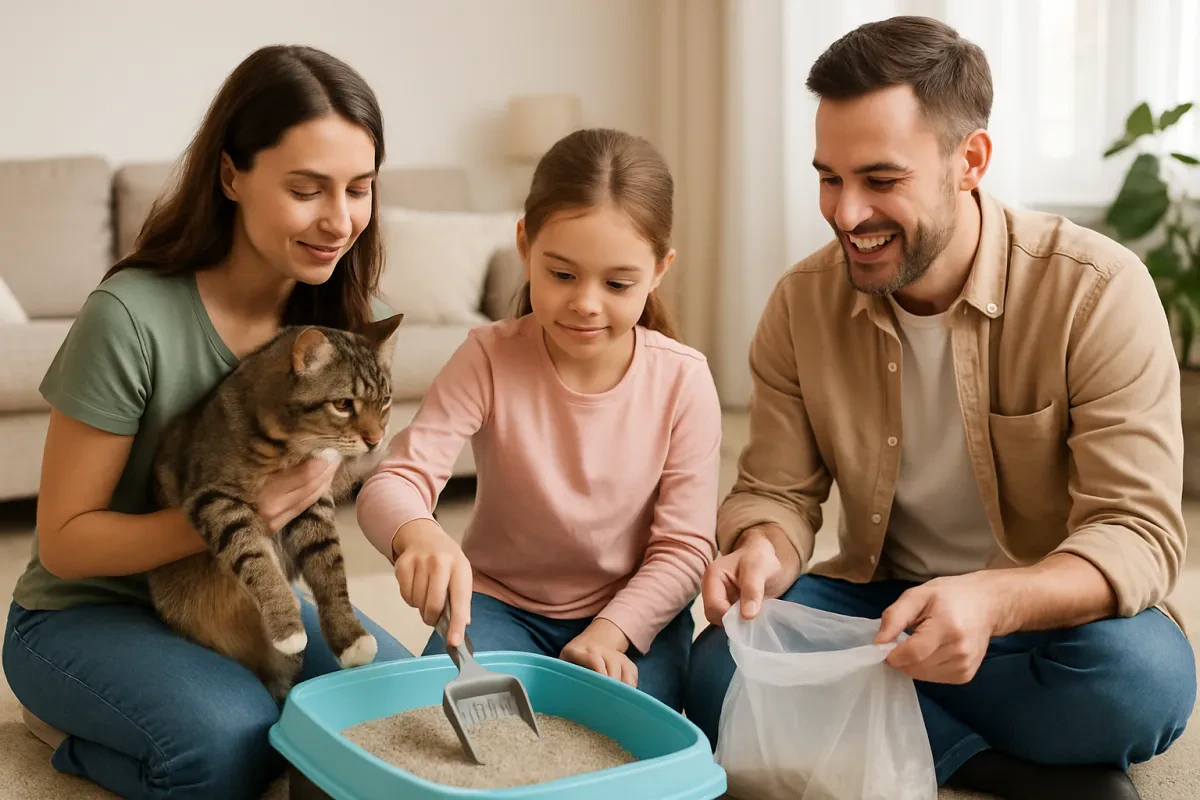 Involve Your Family in Cat Litter Care