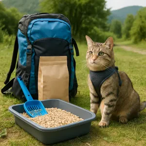 Pack light and keep your kitty happy on the go