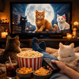 Feline Adventures to Enjoy on Movie Night