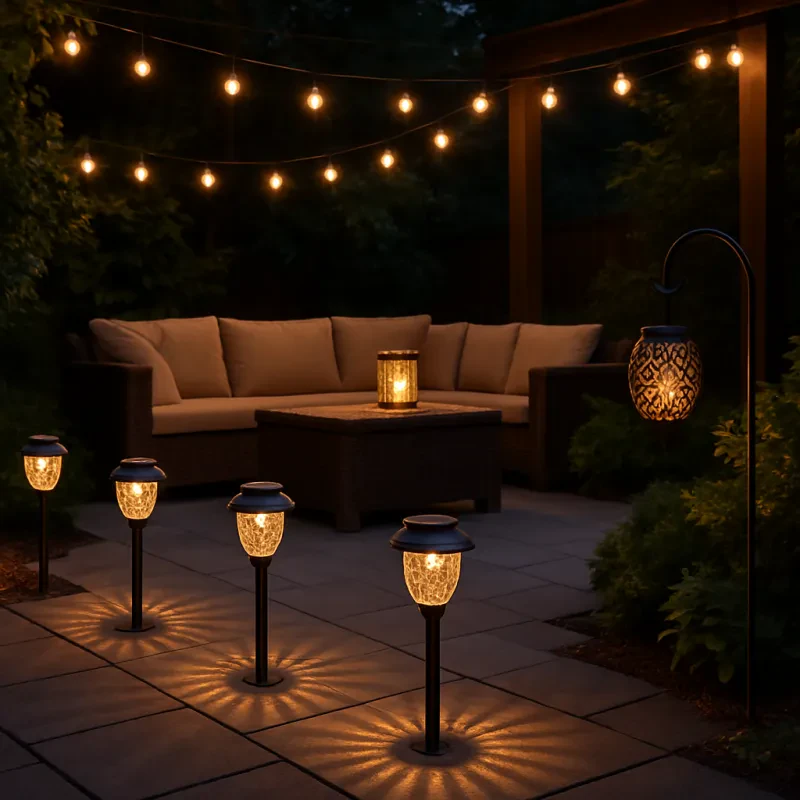 Brighten up your garden with energy-efficient and stylish solar lighting options