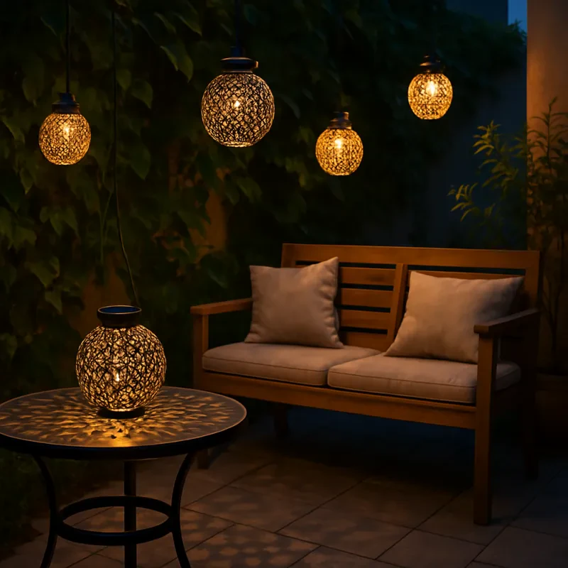 Light up your outdoor area and create a cozy atmosphere
