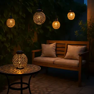 Light up your outdoor area and create a cozy atmosphere