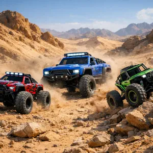 Tough trucks that conquer sandy trails and rocky paths