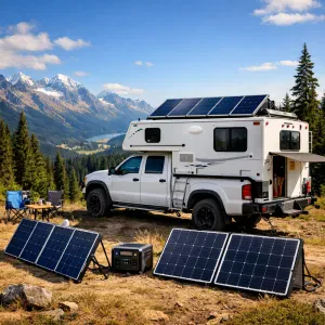 Power your adventures with top solar panels for your truck camper