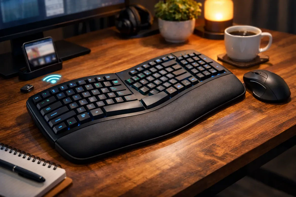 Affordable Wireless Ergonomic Membrane Keyboards For Typing