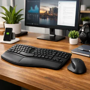 Transform your desk into a comfortable and efficient workspace with these easy-to-use keyboards