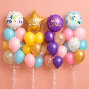 Brighten up any birthday with beautiful balloon bouquets that steal the show