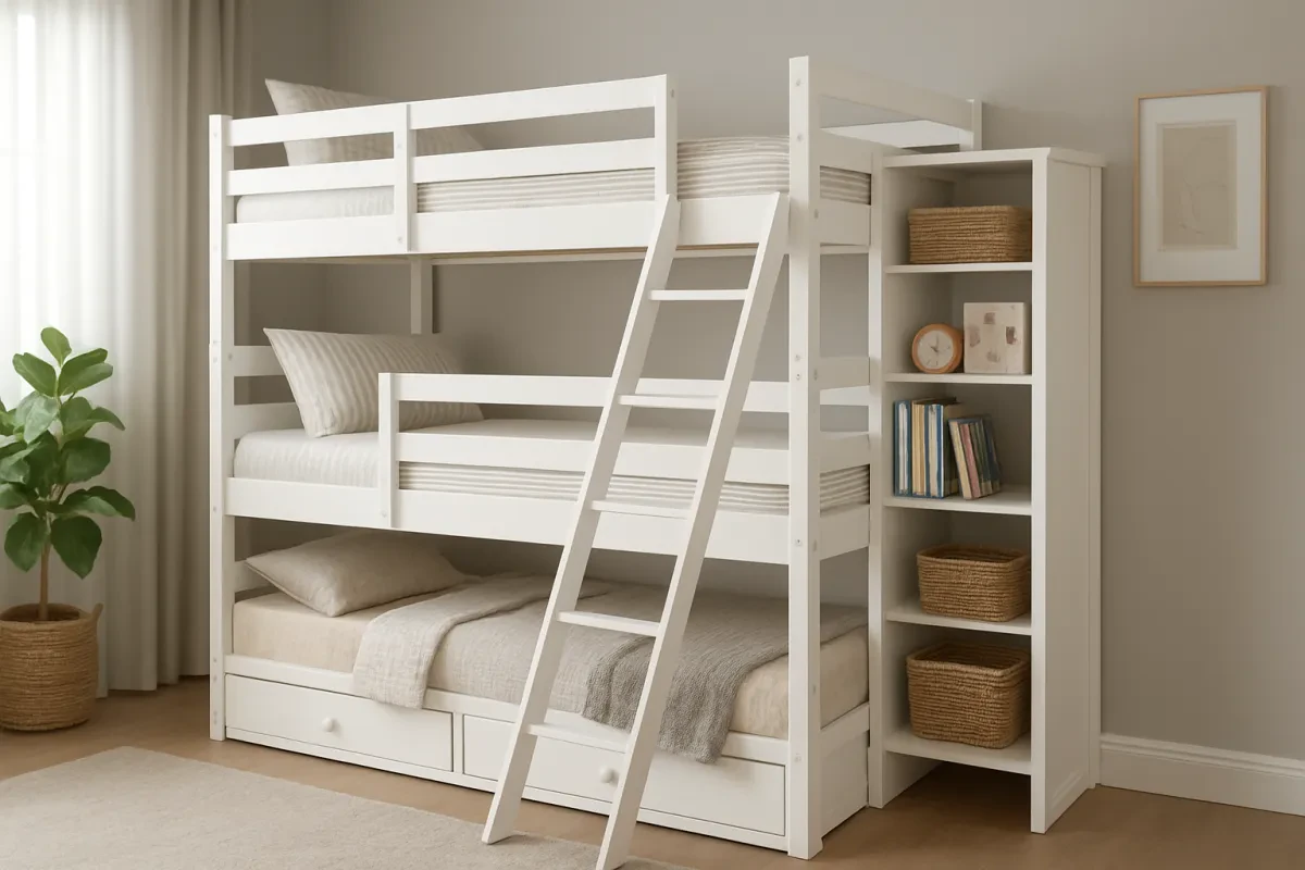 Triple Bunk Beds With Storage for Smart Living
