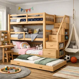 Create the perfect sleeping space for your little ones with fun designs and colors