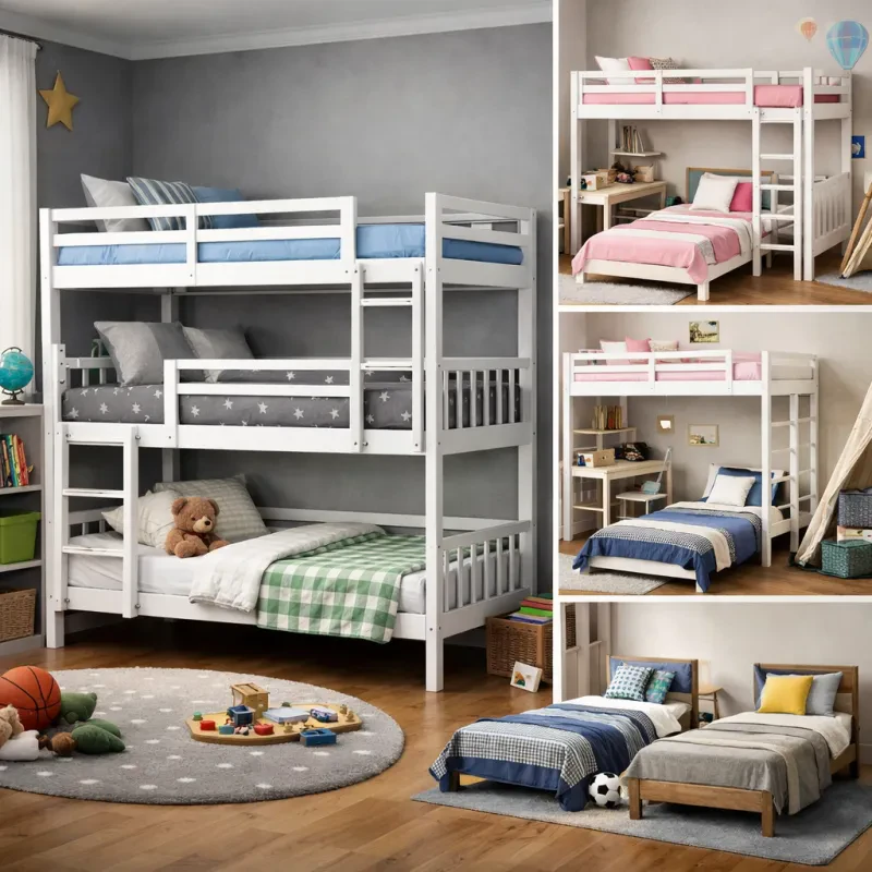 Discover the perfect space-saving solution for your little ones' sleeping needs