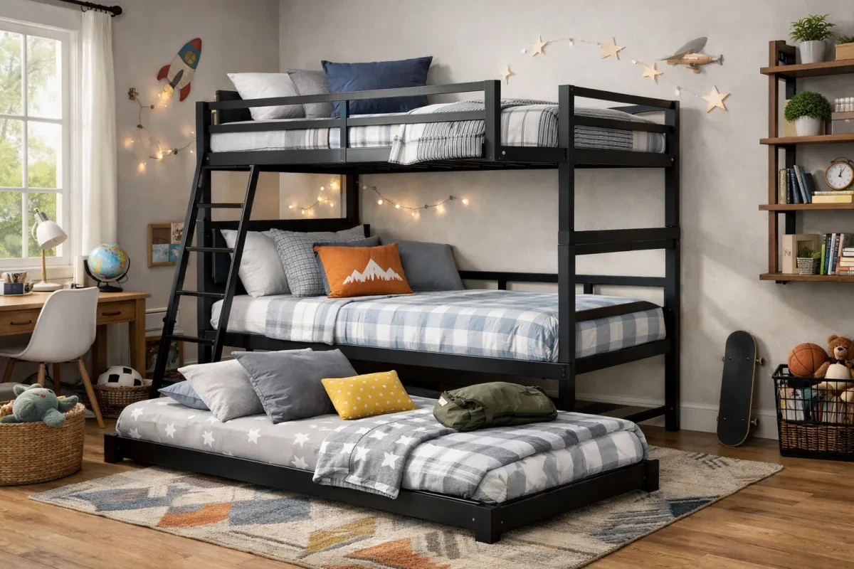 Style Your Room with Convertible Triple Bunk Beds
