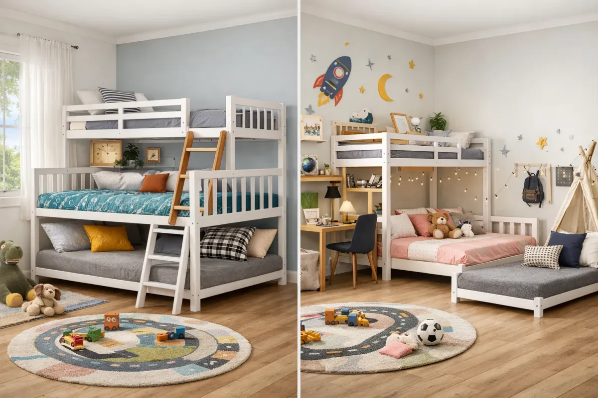 Best Convertible Triple Bunk Beds For Kids
