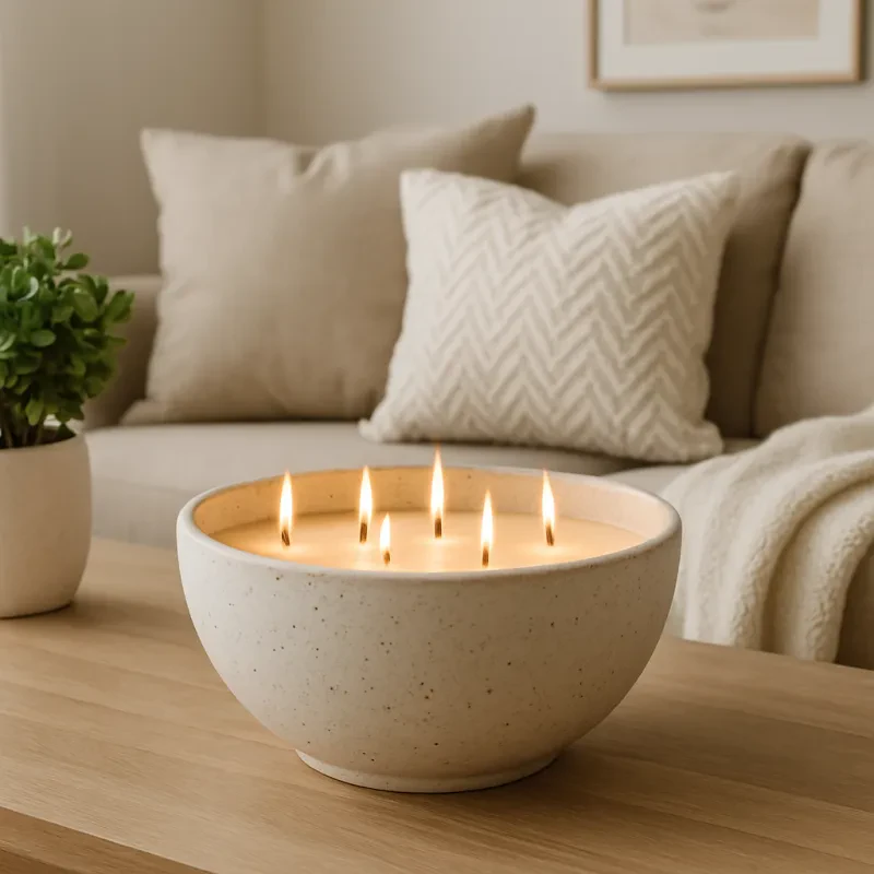 Brighten your home and create a cozy atmosphere with candle bowls