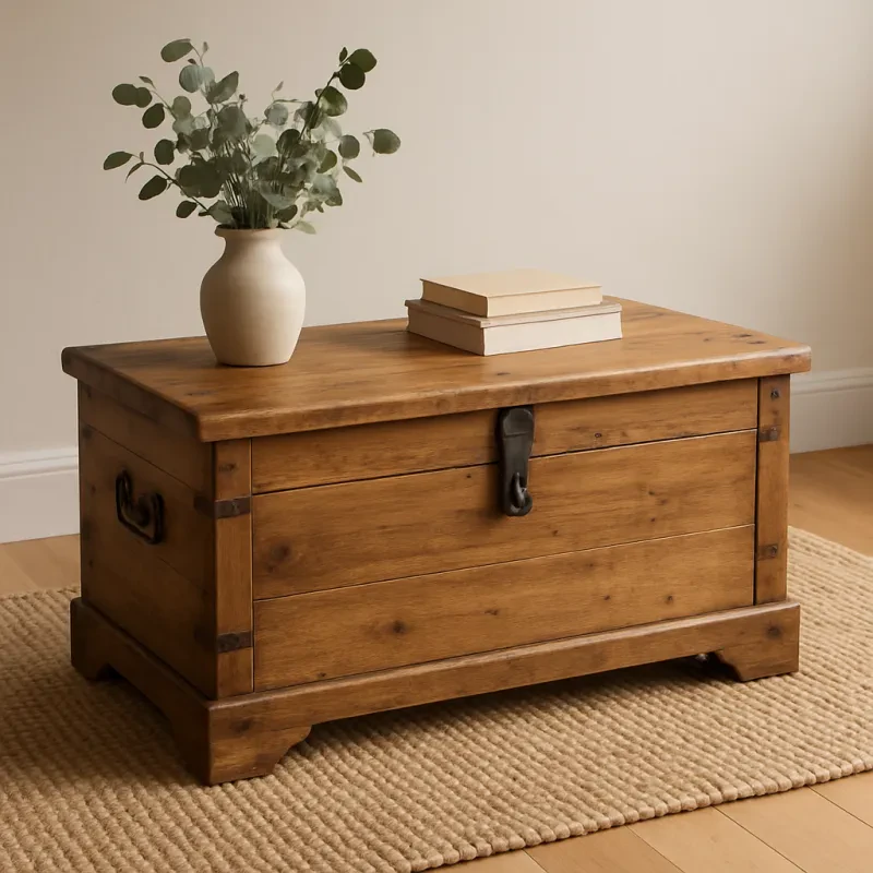 Uncover the beauty and practicality of wooden storage trunks for your home