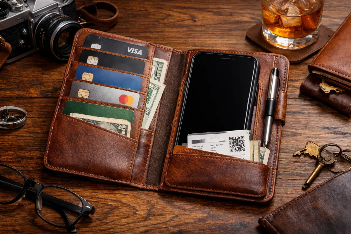 The Perfect Credit Card Leather Folio Case for You