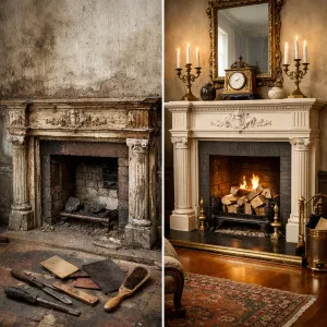Transform your home with the charm of restored antique mantels