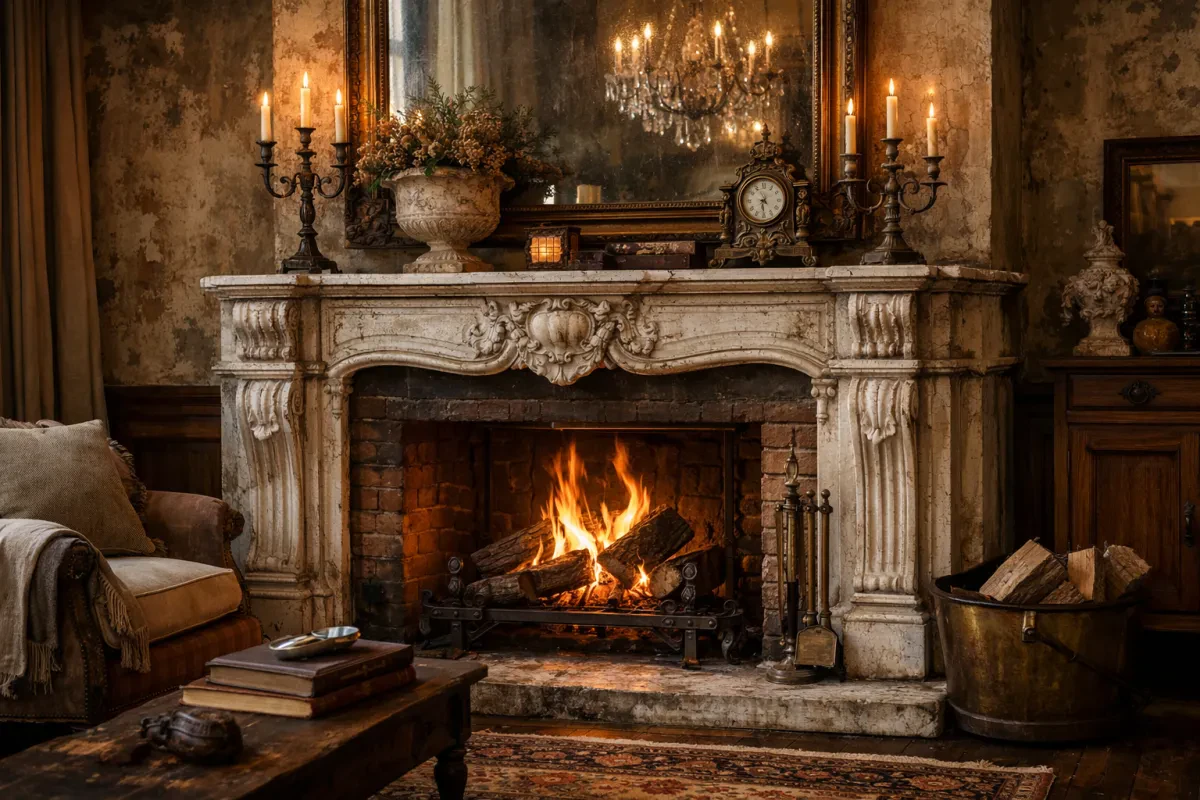 Revive Your Space with Antique Fireplace Mantel Restoration