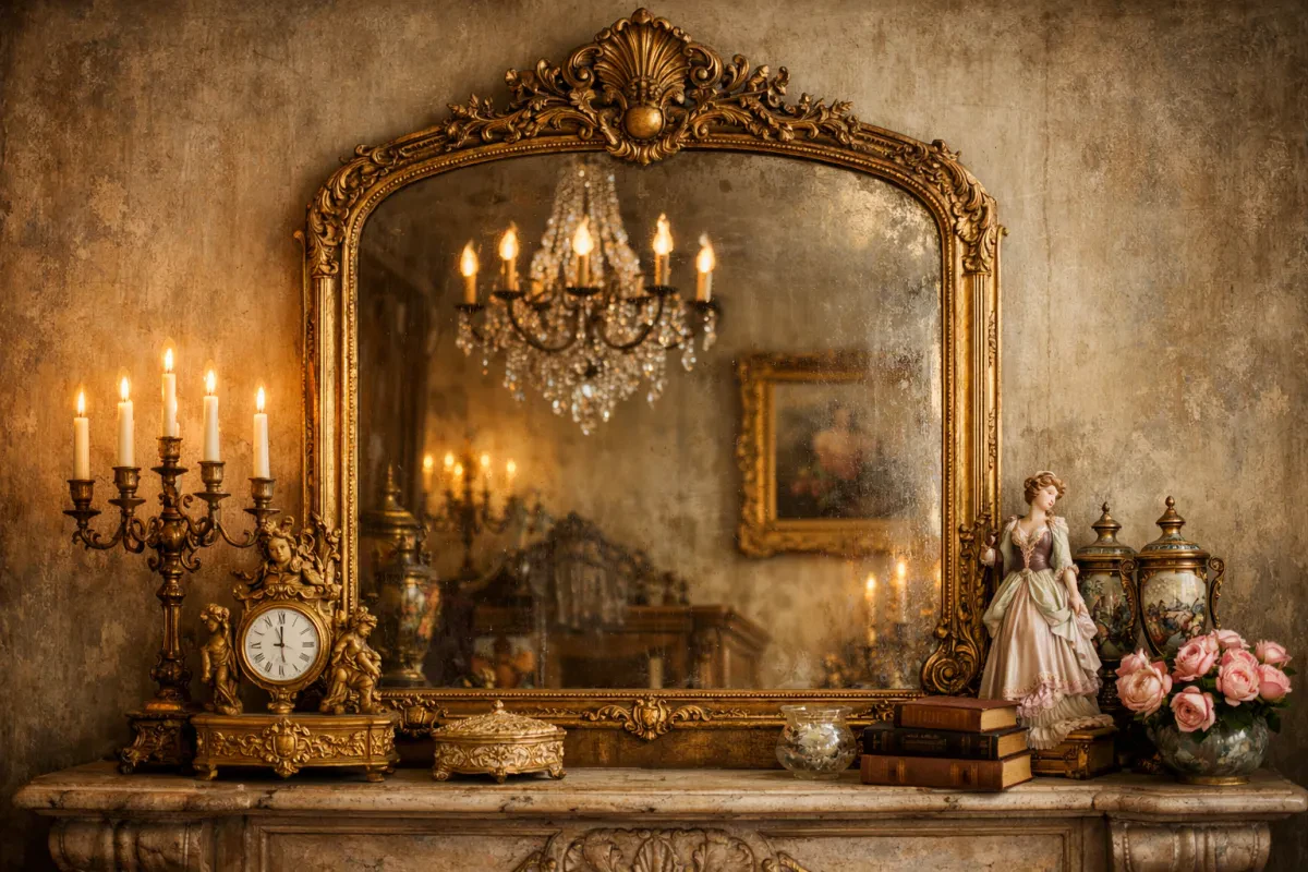 Discover Vintage Style Antique Mantel Mirrors Today