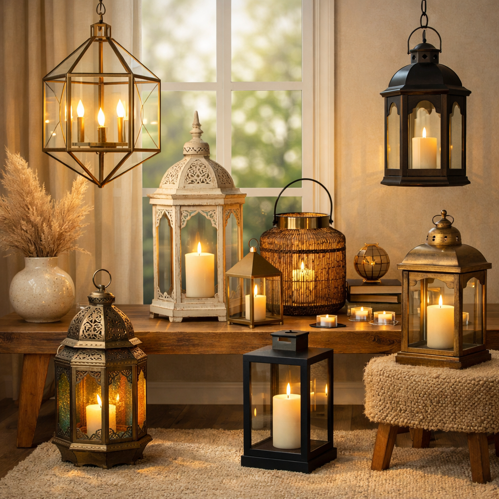 Discover stylish lanterns that add warmth and charm to any space