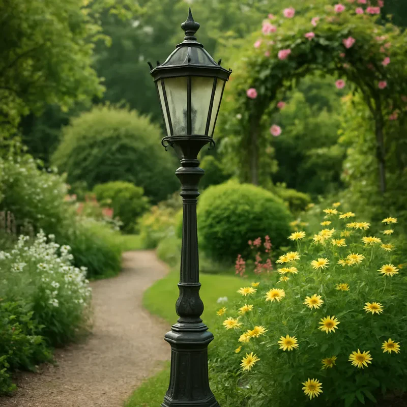 Add character and warmth to your outdoor space with these delightful lamp posts