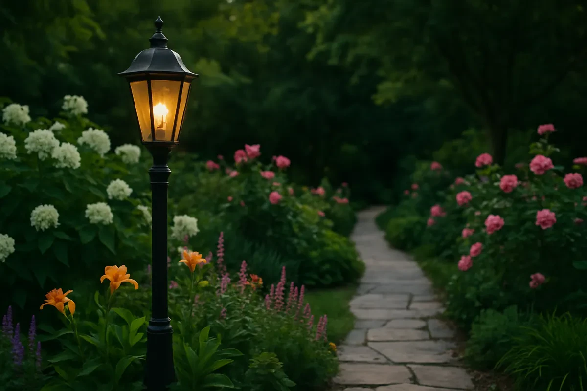 Brighten Your Outdoors with Lamp Posts For Gardens