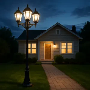 Illuminate your outdoor space with stylish LED lamp posts
