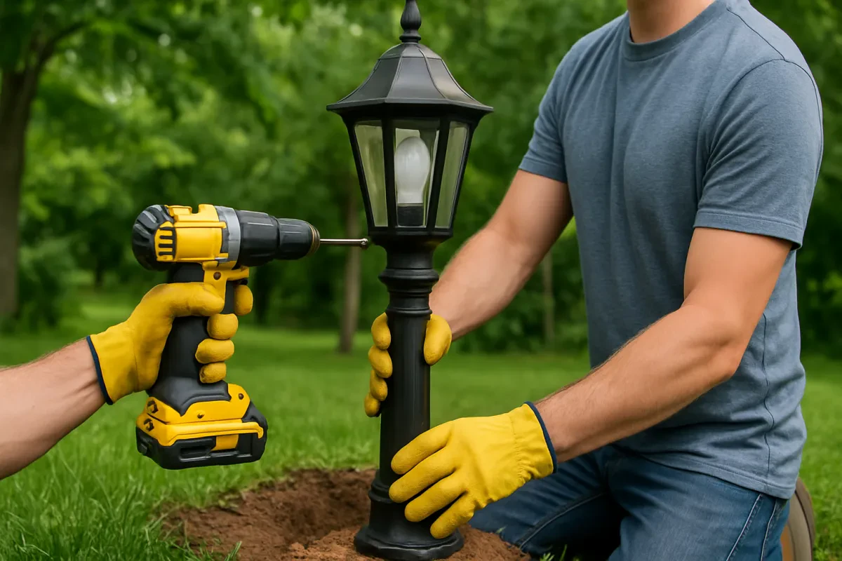 Easy Steps for Lamp Post Installation