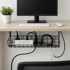 Get your cords organized and your workspace looking neat