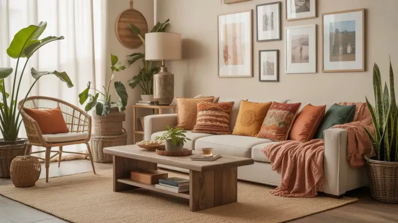 Discover how to create a warm and inviting bohemian space that feels like home