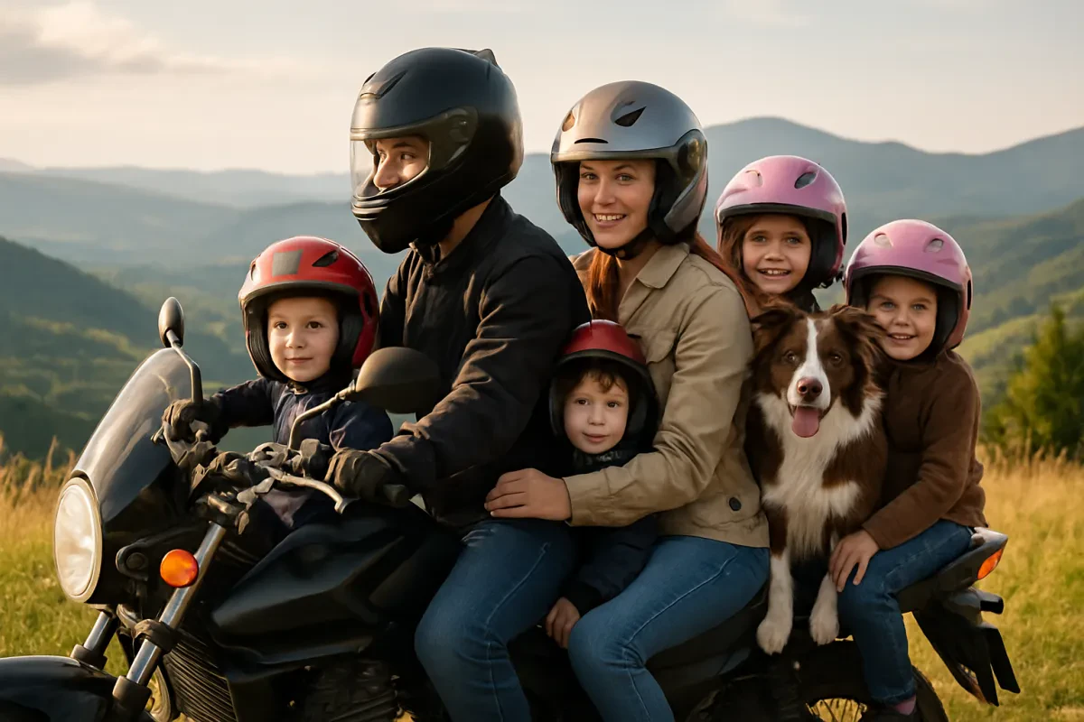 Family Motorcycle Adventures with Kids and Pets