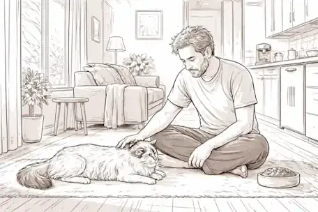 A Man, a Small Apartment, and the Slow, Quiet Changes of an Aging Ragdoll Cat