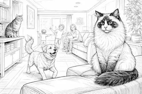 A First-cat Account of Surviving the Dog, a Dominant Cat, and Humans