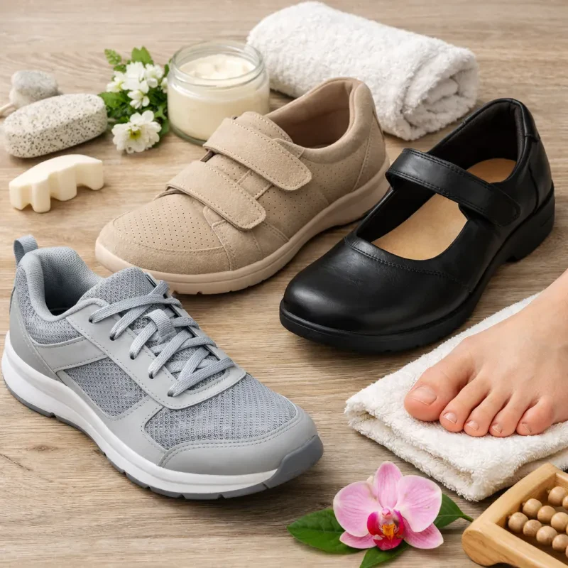 Title: A guide to toe box shape, wide widths, and softer uppers that reduce pressure on the big toe joint