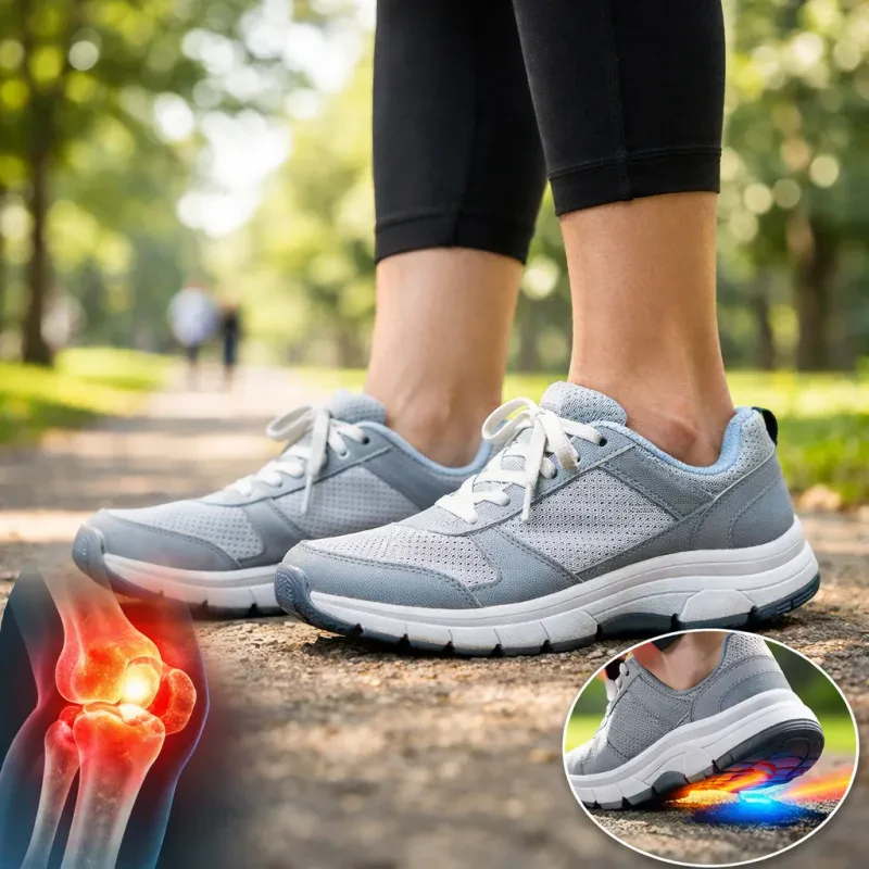 A guide to cushioning, stability, and smoother transitions that help reduce knee, hip, and ankle irritation on longer walks