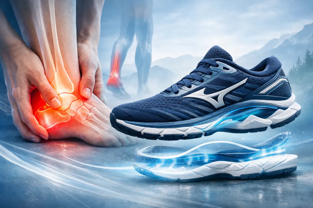 Mizuno Pain-Relief Guide: Wave Plate Technology and Stable Cushioning for Foot Pain