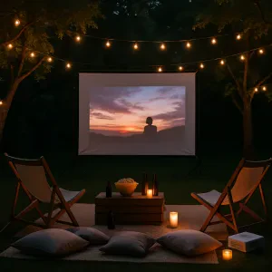 Create unforgettable movie nights under the stars with these simple setup tips