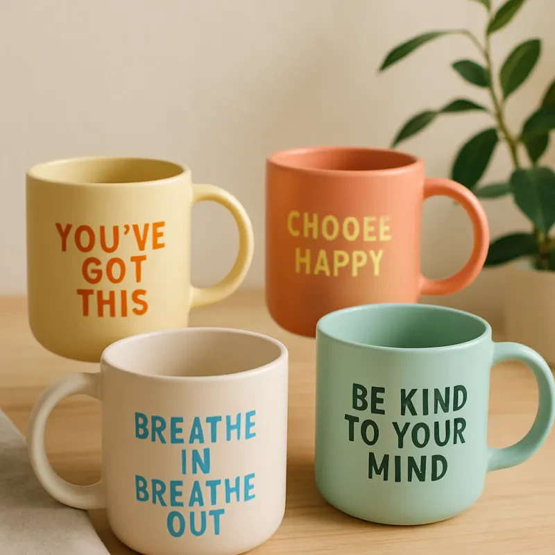 Find your daily dose of positivity with these uplifting coffee mugs