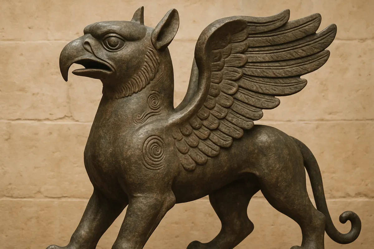 Discover the Celtic Bronze Griffin Statue Today